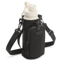 Porta Garrafa de Água Bolsa Lateral com Alça Bolso Zíper