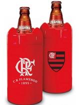 Porta Garrafa Flamengo 600ml Mantém Bebida Gelada Oficial