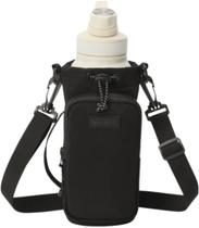 Porta Garrafa Térmica de Água 1L Bolsa com Alça Ajustável Ombro e Mão Ideal para Academia Caminhada Viagem
