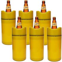 Porta Garrafa Termico Litrao Camisinha Cerveja Bar Isopor 1L Kit 6 Unidades
