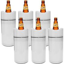 Porta Garrafa Termico Litrao Camisinha Cerveja Bar Isopor 1L Kit 6 Unidades