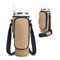 Porta-garrafas de água NEICOA Straw Crossbody para Stanley de 40 onças