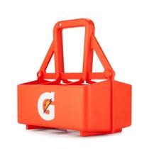 Porta-garrafas Gatorade, pacote com 6 unidades, Squeeze Team Equipment, laranja