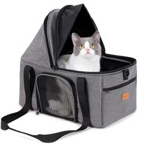 Porta-gatos BurgeonNest Large para 2 gatos de 6,8 kg com dossel Porta-gatos BurgeonNest Large para 2 gatos de 6,8 kg com dossel