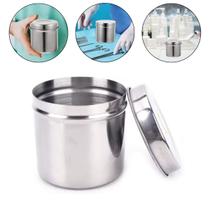 Porta Gaze Algodão Cotonete Aço Inox Manicure Dentista 10cm Odontologia Material de Odonto Estetica Beleza