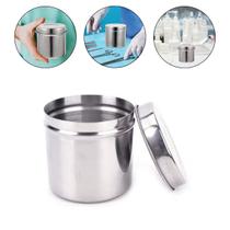 Porta Gaze Algodão Cotonete Aço Inox Manicure Dentista 7cm Odontologia Material de Odonto Estetica Esteticista Beleza
