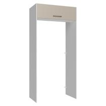 Porta-Geladeira 103 cm 1 Porta Basculante Branco/Crema Agata Madesa Porta-Geladeira 103 cm 1 Porta Basculante Branco/Crema Agata Madesa