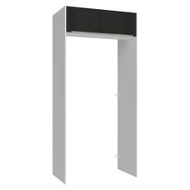 Porta-Geladeira 103 cm 1 Porta Basculante Branco/Preto Lux Madesa Porta-Geladeira 103 cm 1 Porta Basculante Branco/Preto Lux Madesa
