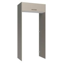 Porta-Geladeira 103 cm 1 Porta Basculante Crema/Branco/Crema Agata Madesa Porta-Geladeira 103 cm 1 Porta Basculante Crema/Branco/Crema Agata Madesa