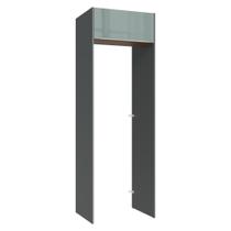 Porta-Geladeira 73 cm 1 Porta Basculante Cinza/Rustic/Cinza Lux Madesa