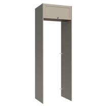 Porta-Geladeira 73 cm 1 Porta Basculante Crema/Rustic/Crema Vik Madesa