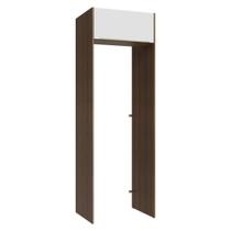 Porta-Geladeira 73 cm 1 Porta Basculante Rustic/Branco Veludo Lux Madesa Porta-Geladeira 73 cm 1 Porta Basculante Rustic/Branco Veludo Lux Madesa