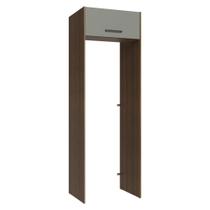 Porta-Geladeira 73 cm 1 Porta Basculante Rustic/Cinza Agata Madesa Porta-Geladeira 73 cm 1 Porta Basculante Rustic/Cinza Agata Madesa
