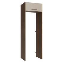 Porta-Geladeira 73 cm 1 Porta Basculante Rustic/Crema Agata Madesa