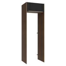 Porta-Geladeira 73 cm 1 Porta Basculante Rustic/Preto Lux Madesa Porta-Geladeira 73 cm 1 Porta Basculante Rustic/Preto Lux Madesa