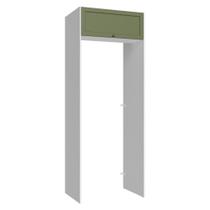 Porta-Geladeira 83 cm 1 Porta Basculante Branco/Verde Vik Madesa Porta-Geladeira 83 cm 1 Porta Basculante Branco/Verde Vik Madesa