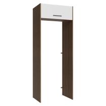 Porta-Geladeira 83 cm 1 Porta Basculante Rustic/Branco Agata Madesa Porta-Geladeira 83 cm 1 Porta Basculante Rustic/Branco Agata Madesa