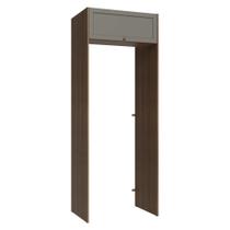 Porta-Geladeira 83 cm 1 Porta Basculante Rustic/Cinza Vik Madesa