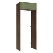 Porta-Geladeira 83 cm 1 Porta Basculante Rustic/Verde Vik Madesa