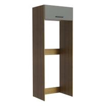 Porta Geladeira Ágata 1 Porta Basculante Rustic Cinza