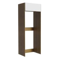 Porta Geladeira Stella 1 Porta Basculante Rustic Branco