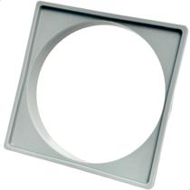 Porta Grelha Abs 10x10 Suporte Para Ralo Quadrado Porta Ralo De Plástico Abs Cinza 10cm Caixilho Para Box Banheiro Lavanderia Quintal Sacada