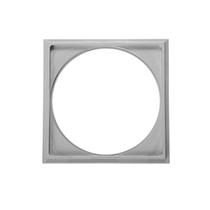 Porta Grelha Astra Quadrado 15x15 cm em Abs Cinza Pg16 Porta Grelha Astra Quadrado 15x15 cm em Abs Cinza Pg16