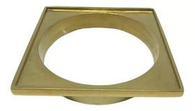 Porta Grelha Dourado Para Tampa 15x15cm By Fineza