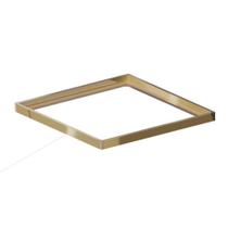Porta Grelha Elleve Quadrada Gold Linear Acessórios 10x10cm Porta Grelha Elleve Quadrada Gold Linear Acessórios 10x10cm