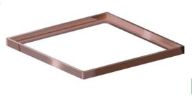 Porta Grelha Novii Quadrada Red Gold 150MM 4190 Porta Grelha Novii Quadrada Red Gold 150MM 4190
