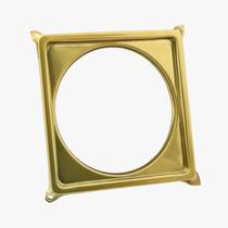 Porta Grelha Para Ralo 10 x10 cm Dourado