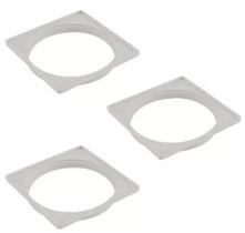 Porta Grelha PVC Quadrada (6 Unidades) Cor: Branca 100MM 2502 -GRAP