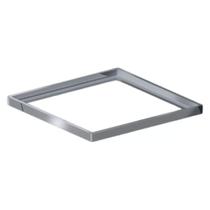 Porta Grelha Quadrado 10x10cm Polida Caixilho Elleve