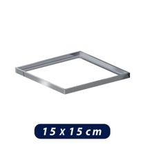 Porta Grelha Quadrado 15x15cm Polida Caixilho Elleve
