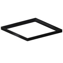 Porta Grelha Quadrado Elleve Black Matte Linear 10X10Cm