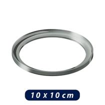 Porta Grelha Redondo 10x10cm Polida Caixilho Elleve