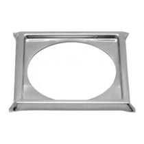 Porta Grelha Suporte Caixilho Inox 10x10 Cm Quadrada - Clarinox