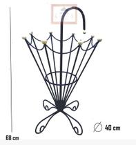 porta guarda chuva sombrinhas suporte ferro artesanal sala de estar hall de entrada varanda - MINAS ARTE PRÓPRIA