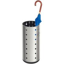 Porta Guarda-Chuva Tramontina Cápsula Dry em Aço Inox com Acabamento Scotch Brite e Base em Polipropileno 15 L