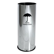 Porta Guarda Chuvas Aço Inox 14 Litros Suporte Organzador de Chão Porta Guarda Chuvas Aço Inox 14 Litros Suporte Organzador de Chão