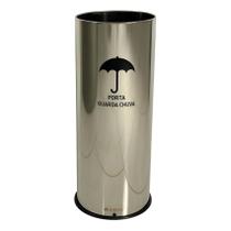 Porta Guarda Chuvas Aço Inox 14 Litros Suporte Organzador de Chão