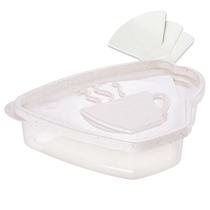 Porta Guarda Filtro para Café Marmorizado 850ml Plasútil