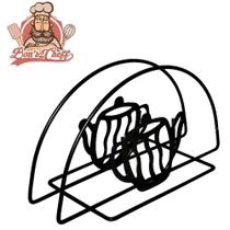 Porta Guardanapo Aramado Black Bule 13X7X6Cm Bons Cheff