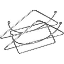 Porta Guardanapo Aramado Cromado 14x8x6cm Prata Clink