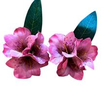 Porta Guardanapo Astromélia Rosa Claro Decoração Mesa 08Un