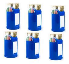 Porta Guardanapo Canudo Sache Lanchonete Kit 6 Pcs Cores - Azul