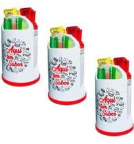 Porta Guardanapo Canudo Sache Papeleira Kit 3pc Lanchonete - Vermelho - Aqui Tem Sabor Porta Guardanapo Canudo Sache Papeleira Kit 3pc Lanchonete - Vermelho - Aqui Tem Sabor