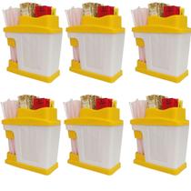 Porta Guardanapo Canudo Sache Triutil Kit 6 Pc Açai Bar