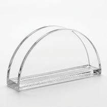 Porta Guardanapo de Acrílico Transparente Suporte Moderno para Mesa, Cozinha e Restaurante