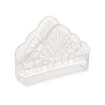 Porta Guardanapo de Cristal Transparente Luxo Dublin